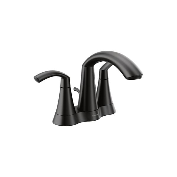 Glyde Matte Black Two-Handle Bathroom Faucet